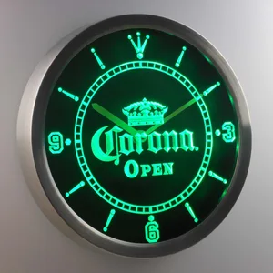 Corona Open LED Neon Wall Clock