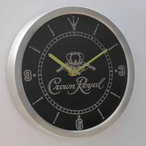 Crown Royal LED Neon Wall Clock