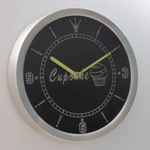 Cupcake LED Neon Wall Clock