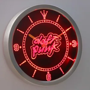 Daft Punk LED Neon Wall Clock
