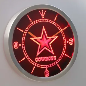 Dallas Cowboys LED Neon Wall Clock