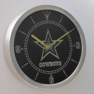 Dallas Cowboys LED Neon Wall Clock