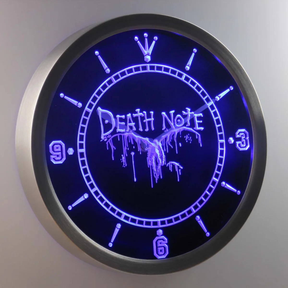 Death Note Ryuk LED Neon Wall Clock