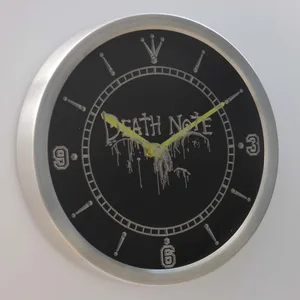 Death Note Ryuk LED Neon Wall Clock