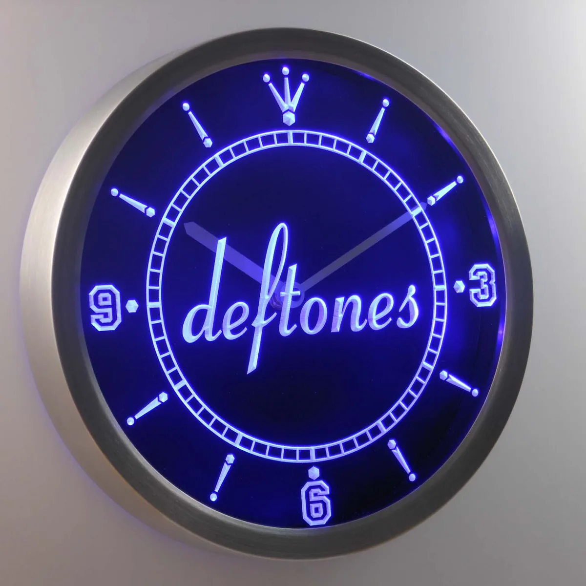 Deftones LED Neon Wall Clock