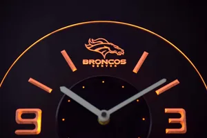 Denver Broncos Modern LED Neon Wall Clock