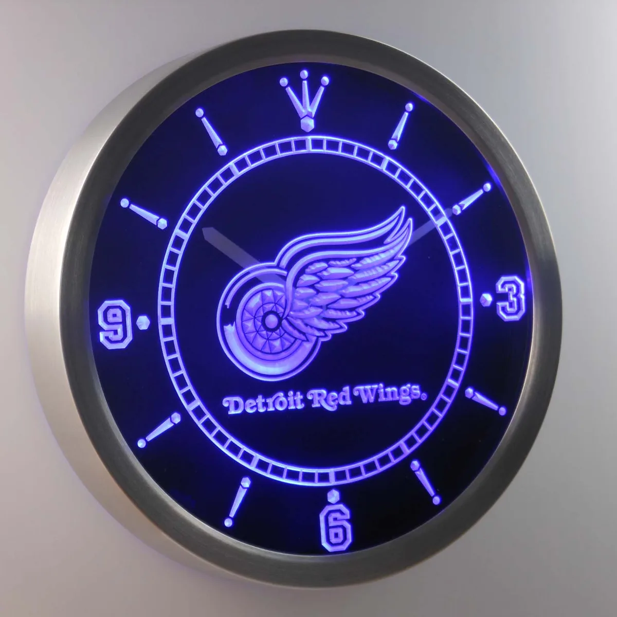 Detroit Red Wings LED Neon Wall Clock