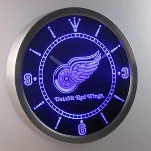 Detroit Red Wings LED Neon Wall Clock