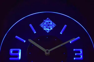 Detroit Tigers Diamond Modern LED Neon Wall Clock