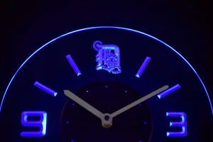 Detroit Tigers Modern LED Neon Wall Clock