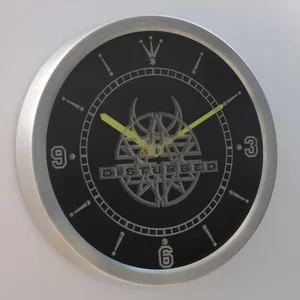 Disturbed LED Neon Wall Clock