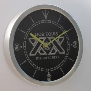 Dos Equis LED Neon Wall Clock