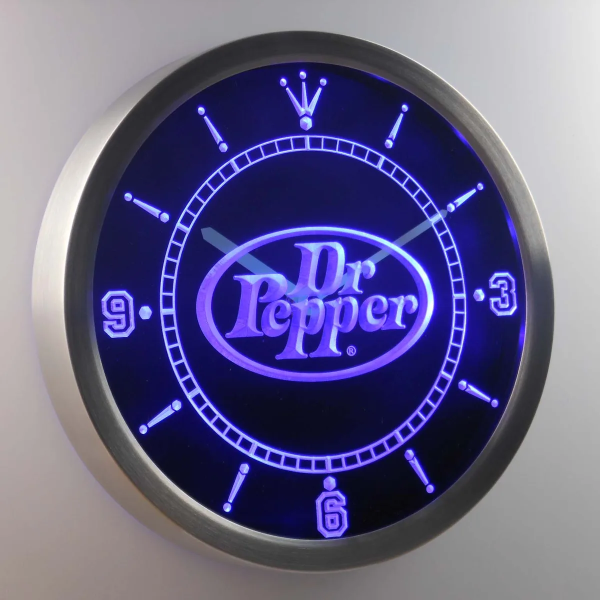 Dr Pepper LED Neon Wall Clock