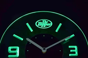 Dr Pepper Modern LED Neon Wall Clock