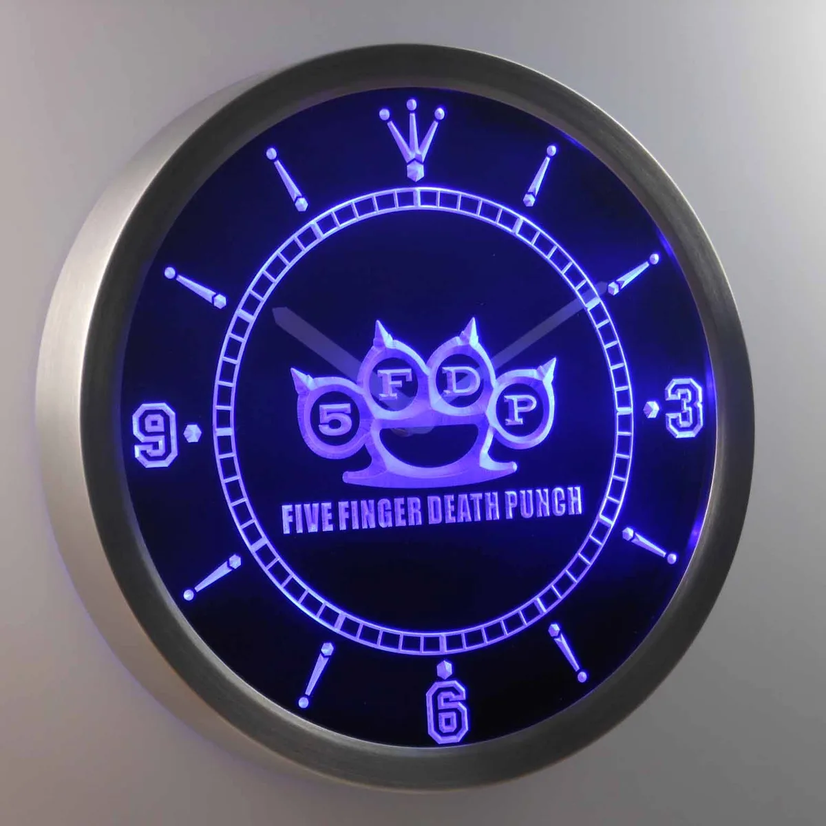 Five Finger Death Punch LED Neon Wall Clock