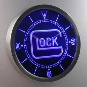 Glock LED Neon Wall Clock