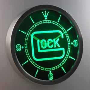 Glock LED Neon Wall Clock