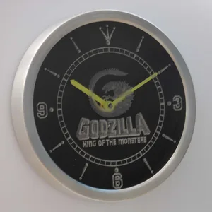 Godzilla King of the Monsters LED Neon Wall Clock