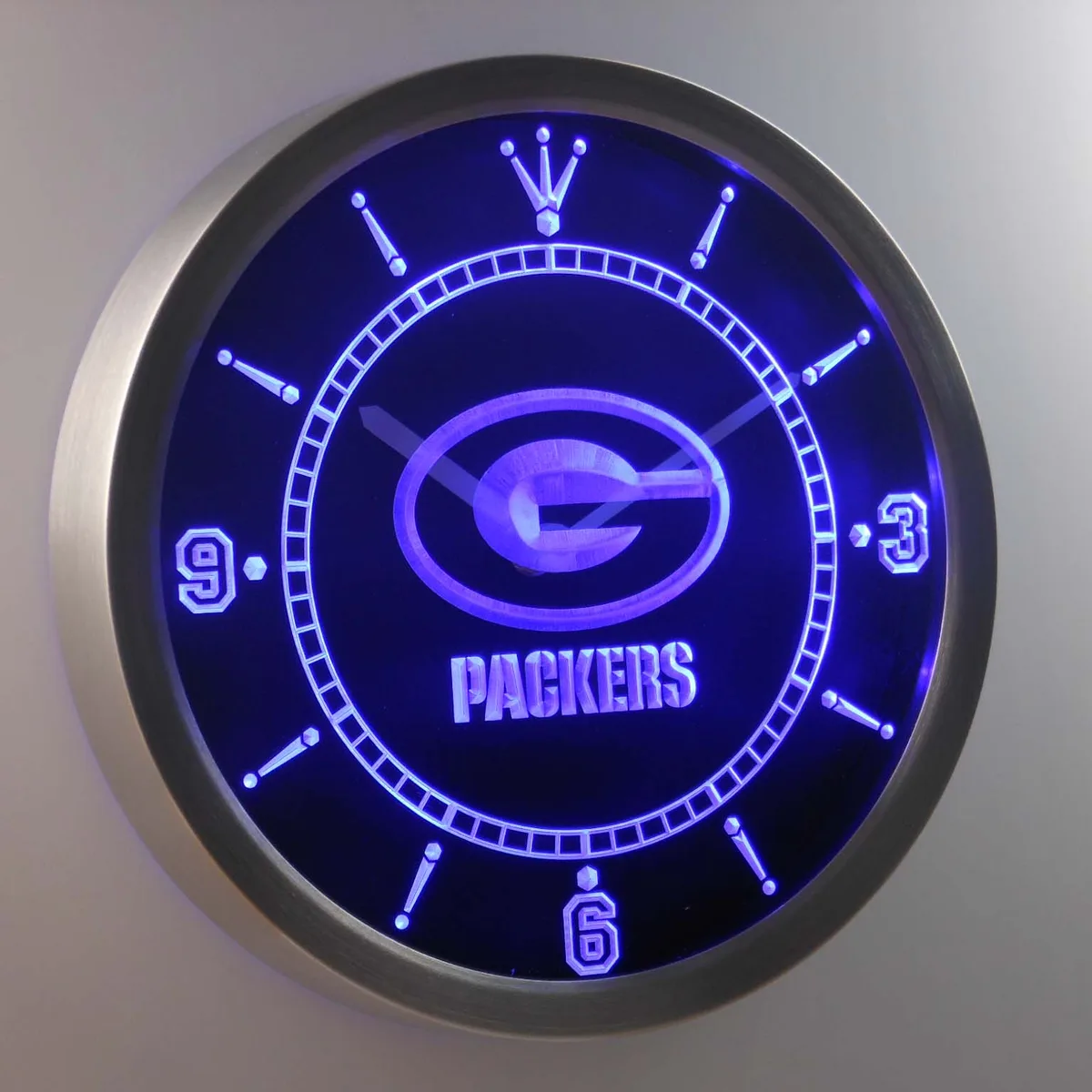 Green Bay Packers LED Neon Wall Clock