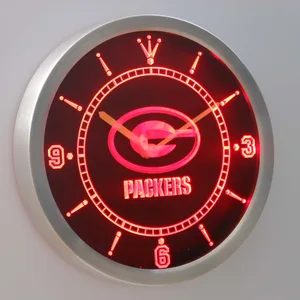 Green Bay Packers LED Neon Wall Clock