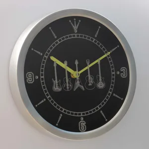 Guitars 1 LED Neon Wall Clock