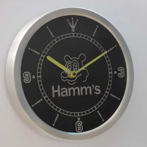 Hamm's Bear LED Neon Wall Clock
