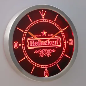 Heineken Lager LED Neon Wall Clock