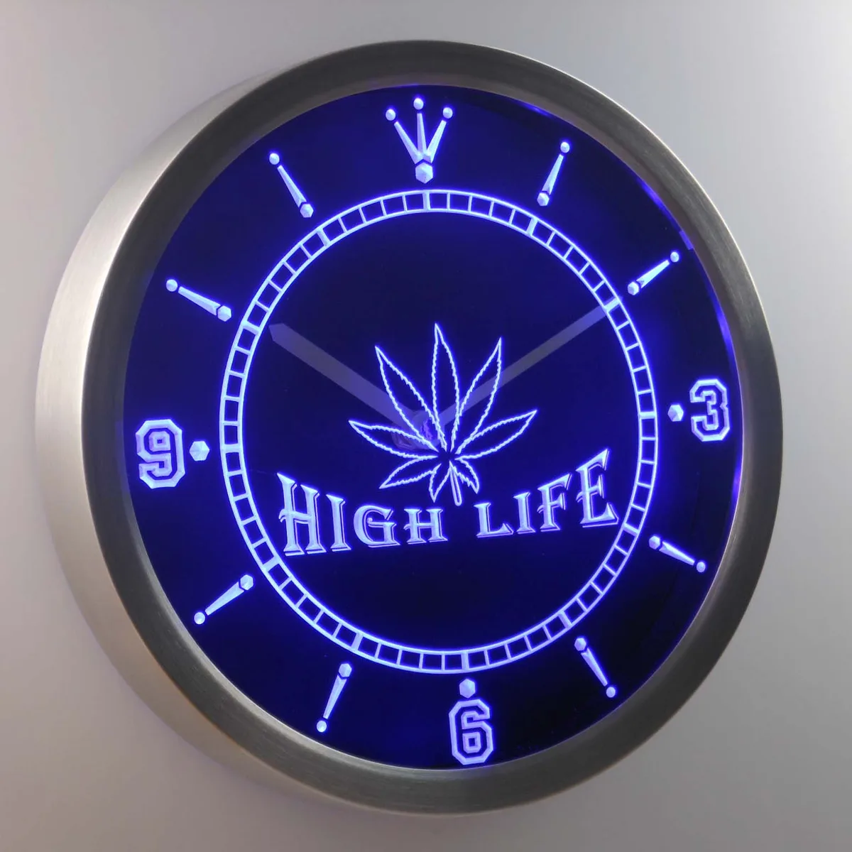 High Life LED Neon Wall Clock