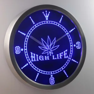 High Life LED Neon Wall Clock