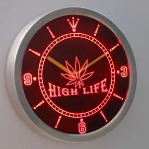 High Life LED Neon Wall Clock