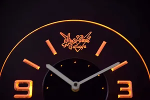 Hot Rod Garage Modern LED Neon Wall Clock