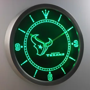 Houston Texans LED Neon Wall Clock