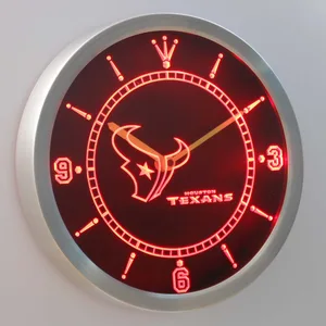 Houston Texans LED Neon Wall Clock