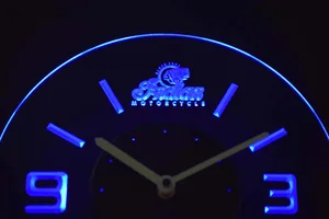 Indian Old Logo Modern LED Neon Wall Clock