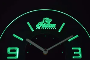 Indian Old Logo Modern LED Neon Wall Clock
