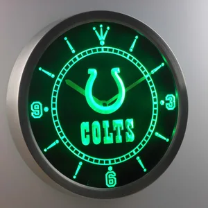 Indianapolis Colts LED Neon Wall Clock