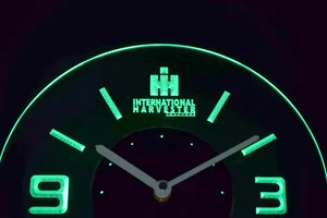 International Harvester Tractors Modern LED Neon Wall Clock
