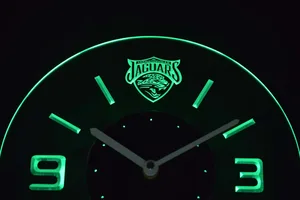 Jacksonville Jaguars Modern LED Neon Wall Clock