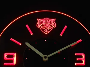Jacksonville Jaguars Modern LED Neon Wall Clock