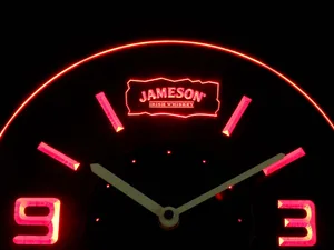 Jameson Modern LED Neon Wall Clock