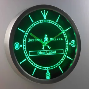 Johnnie Walker Blue Label LED Neon Wall Clock