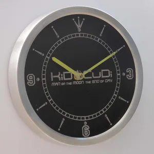 Kid Cudi Man On The Moon LED Neon Wall Clock