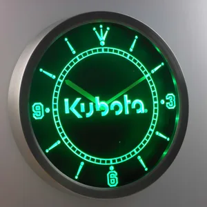 Kubota LED Neon Wall Clock