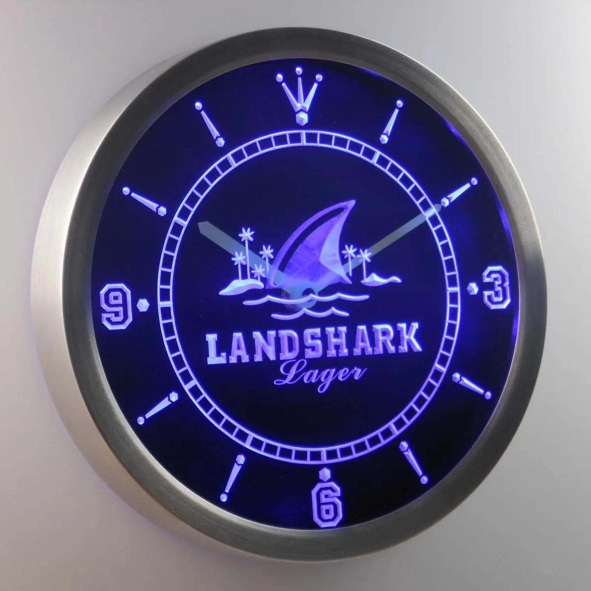 Landshark LED Neon Wall Clock