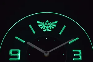 Legend Of Zelda Triforce Modern LED Neon Wall Clock