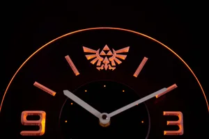 Legend Of Zelda Triforce Modern LED Neon Wall Clock