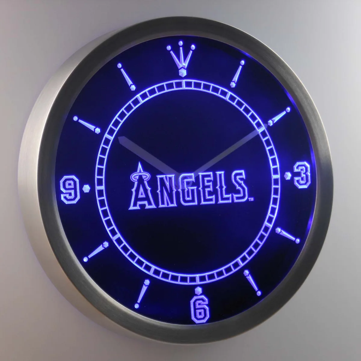 Los Angeles Angels of Anaheim LED Neon Wall Clock