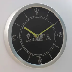Los Angeles Angels of Anaheim LED Neon Wall Clock