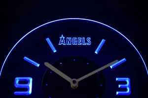 Los Angeles Angels of Anaheim Modern LED Neon Wall Clock
