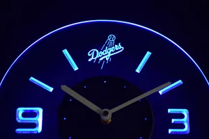 Los Angeles Dodgers Modern LED Neon Wall Clock
